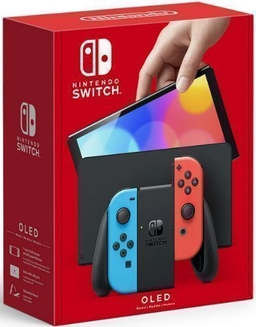 Nintendo  Switch OLED Model Neon Blue/Neon Red Set - 64GB - Neon Blue/Neon Red - Good
