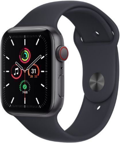 Apple Watch SE 1st Gen (2020) (GPS) - 32GB - 44mm - Space Grey Aluminum Case with Black Rubber Sport Band