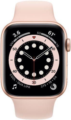 Apple  Watch Series 6 - 32GB - Cellular + GPS - 44mm - Gold - Aluminum - Pink Sand - Sport Band - Rubber - Good