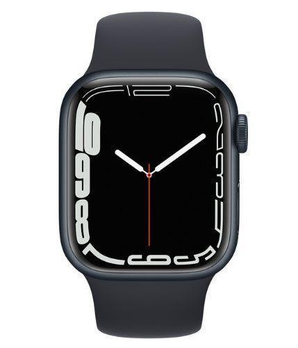 Apple Watch Series 7 (Cellular + GPS) - 32GB - 45mm - Midnight Aluminum Case with Midnight Rubber Sport Band