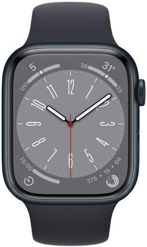Apple  Watch Series 8 - 32GB - GPS - 41mm - Midnight - Aluminum - Midnight - Sport Band - Rubber - Good