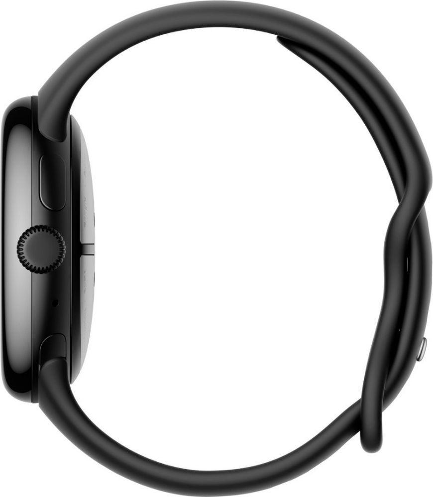 Google Pixel Watch 3 (Bluetooth) - 32GB - 41mm - Matte Black 100% Recycled Aluminum Case with Obsidian Fluoroelastomer Active Band