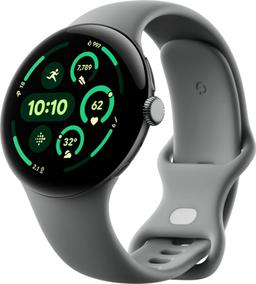 Google Pixel Watch 3 (Bluetooth) - 32GB - 45mm - Matte Hazel 100% Recycled Aluminum Case with Hazel Fluoroelastomer Active Band
