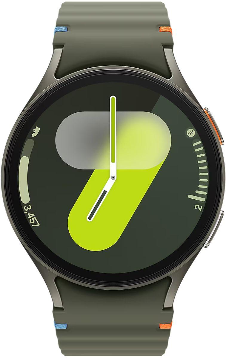 Samsung Galaxy Watch7 - 32GB - Green-Aluminum-Sport Band-Green - Bluetooth + LTE - 40mm - Green - Aluminum - Green - Sport Band - Silicone - Excellent