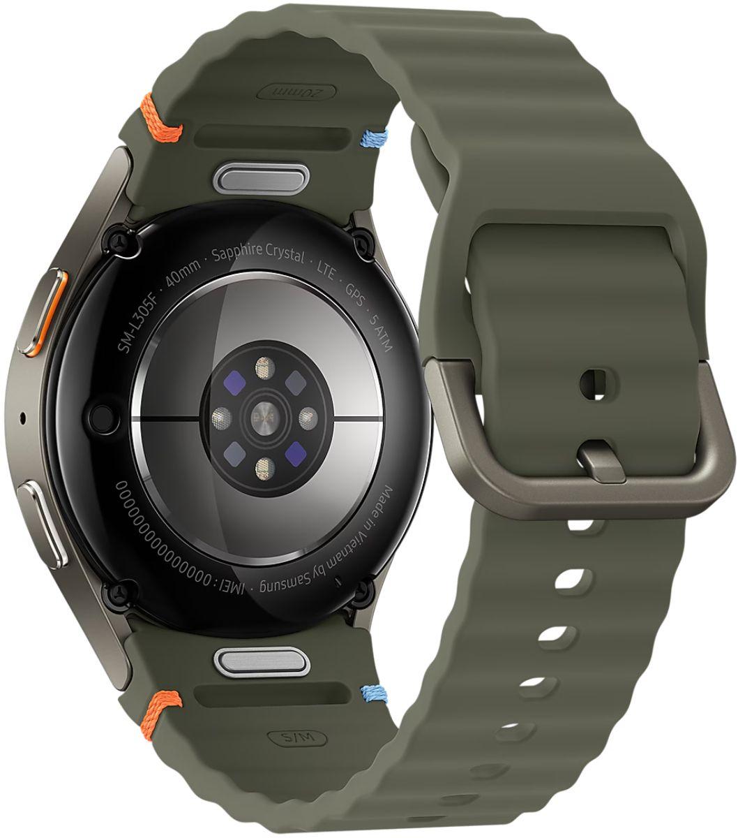 Galaxy Watch7 (Bluetooth + LTE) - 32GB - 44mm - Green Aluminum Case with Green Silicone Sport Band