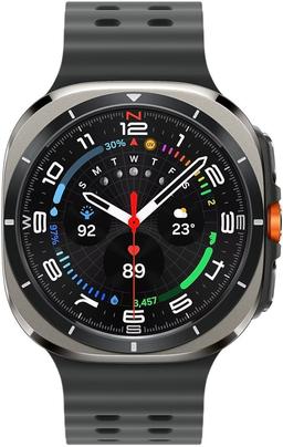 Galaxy Watch Ultra (Bluetooth + LTE) - 32GB - 47mm - Titanium Silver Titanium Case with Dark Grey Silicone Marine Band