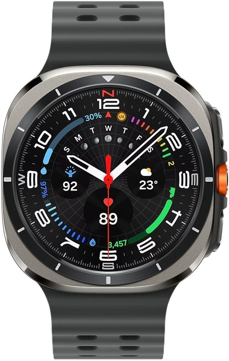 Galaxy Watch Ultra (Bluetooth + LTE) - 32GB - 47mm - Titanium Silver Titanium Case with Dark Grey Silicone Marine Band