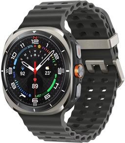 Galaxy Watch Ultra (Bluetooth + LTE) - 32GB - 47mm - Titanium Silver Titanium Case with Dark Grey Silicone Marine Band