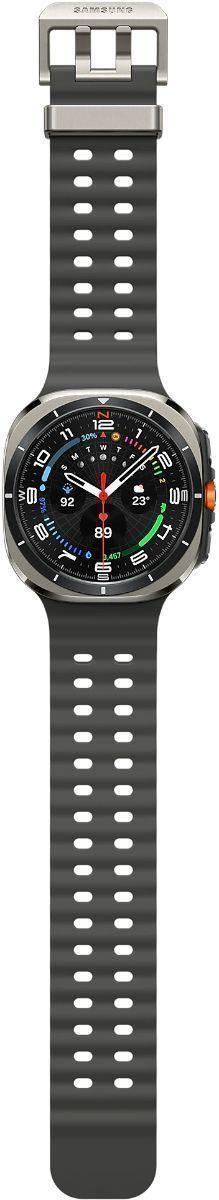 Galaxy Watch Ultra (Bluetooth + LTE) - 32GB - 47mm - Titanium Silver Titanium Case with Dark Grey Silicone Marine Band