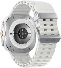 Galaxy Watch Ultra - 32GB - 47mm - Titanium White Titanium Case with White Silicone Marine Band