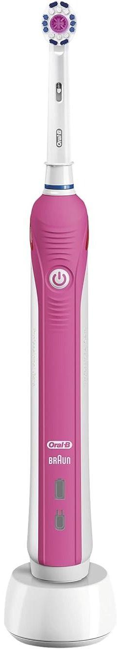 Oral-B Pro 650 3D White Electric Rechargeable Toothbrush - Pink - Brand New