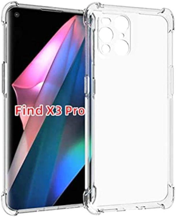 Shockproof Transparent Phone Case for OPPO Find X3 Pro - Transparent - Brand New