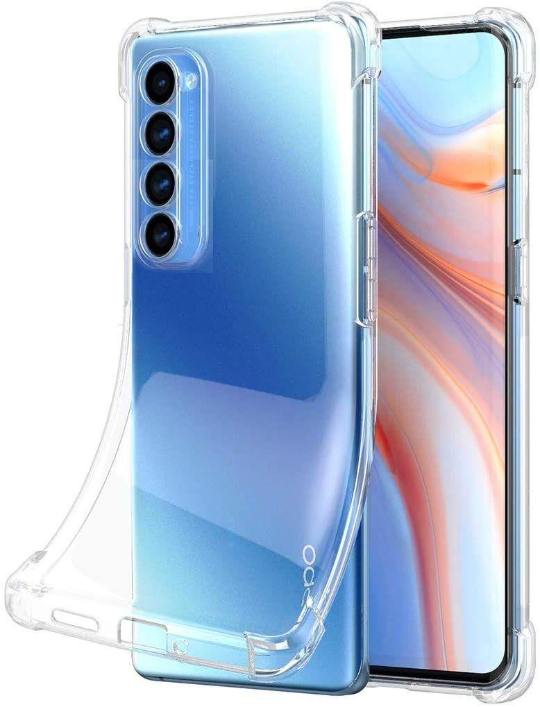 Shockproof Transparent Phone Case for OPPO Reno4 Pro - Transparent - Brand New