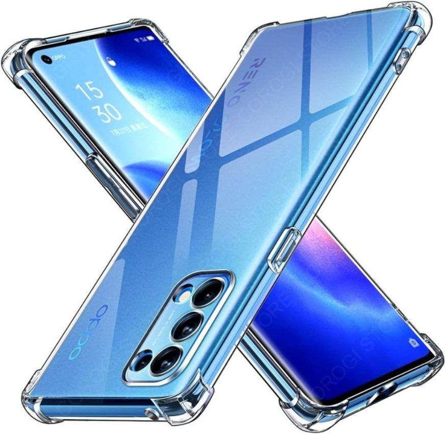 Shockproof Transparent Phone Case for OPPO Reno5 Pro - Transparent - Brand New